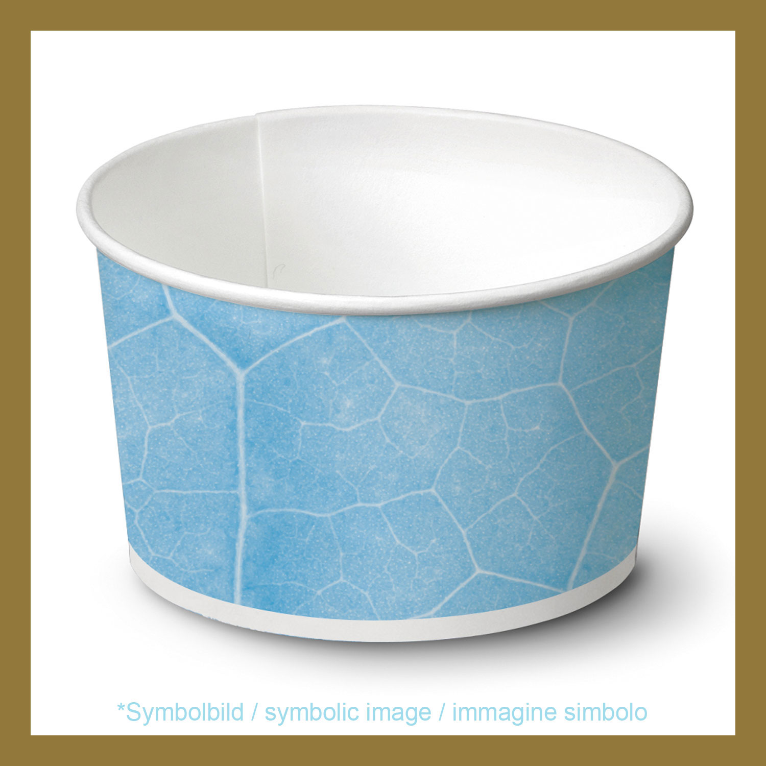 Biologisch abbaubare Eisbecher